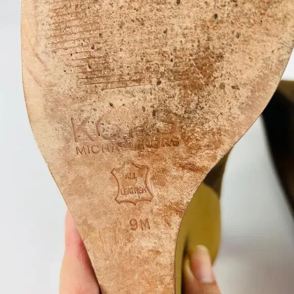 Michael Kors Women's Brown Suede Wedge Heels US 9 M Slip-on Shoes - Picture 9 of 15